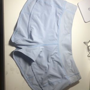 Sky blue lingered addition Lululemon shorts